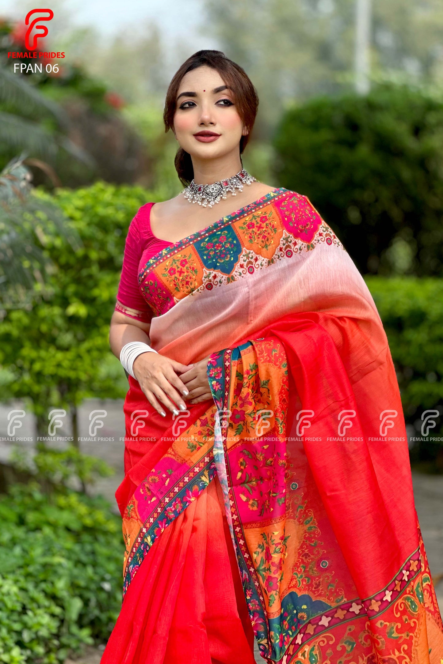 প্রিমিয়াম সফট সিল্ক শাড়ি-FPAN06