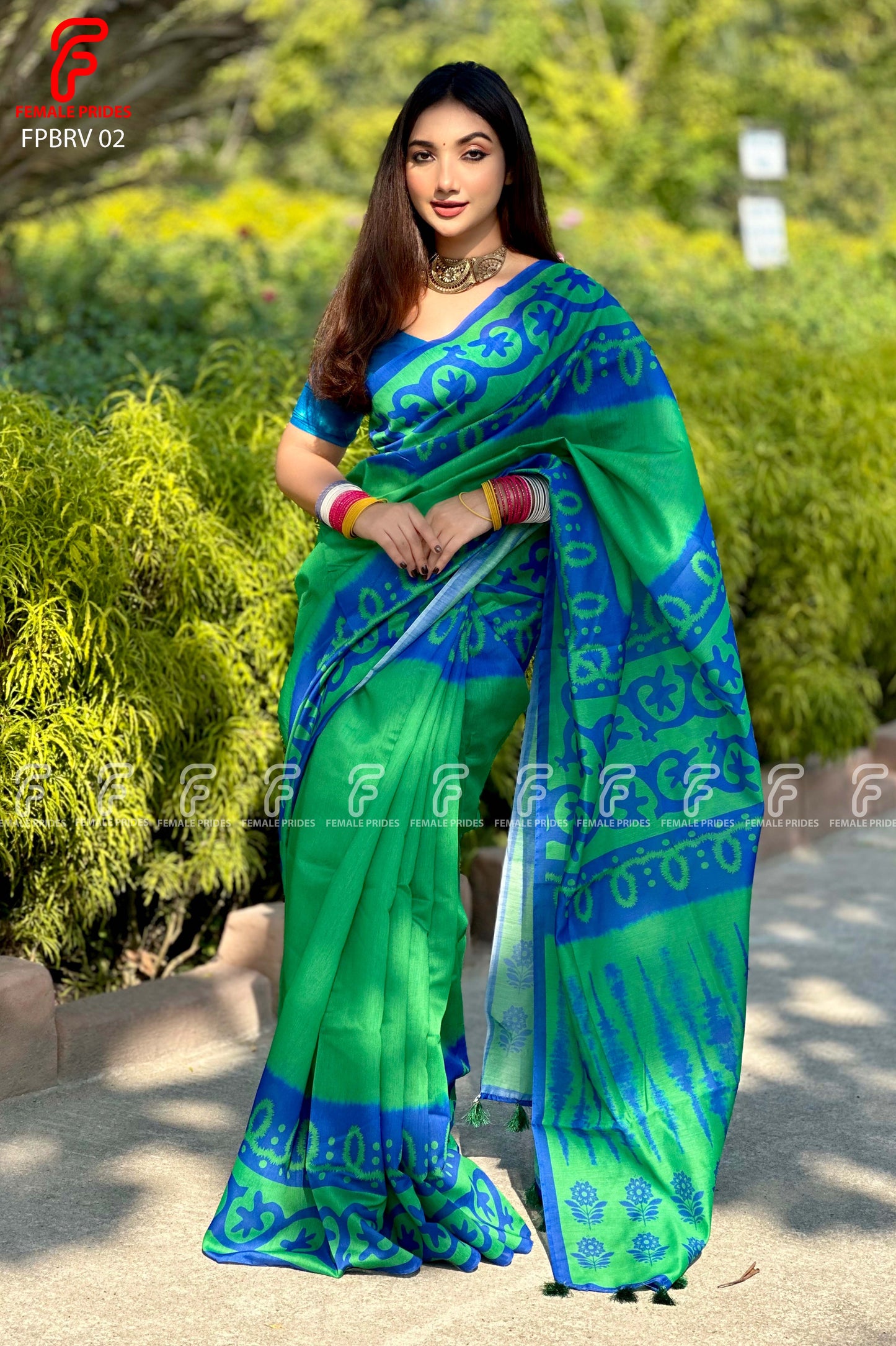 প্রিমিয়াম সফট সিল্ক শাড়ি-FPBRV02