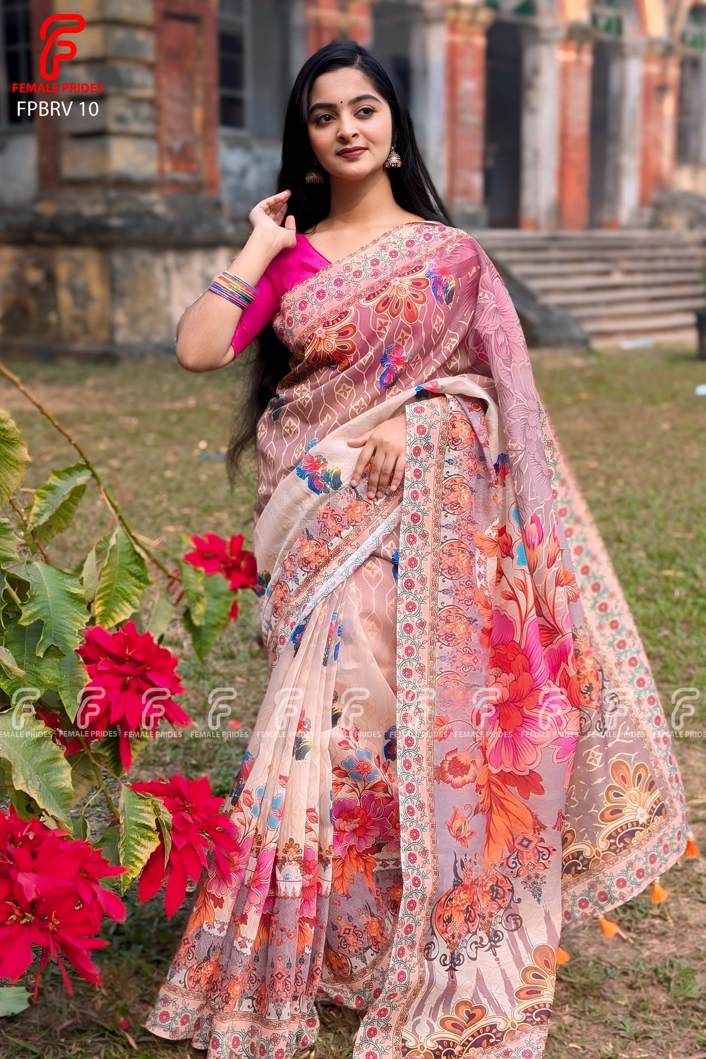 প্রিমিয়াম সফট সিল্ক শাড়ি-FPBRV10