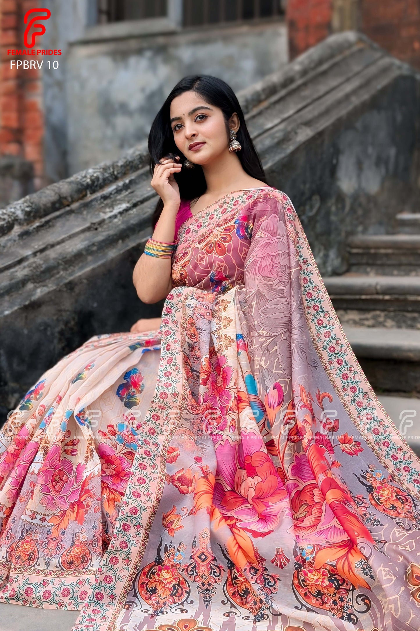 প্রিমিয়াম সফট সিল্ক শাড়ি-FPBRV10